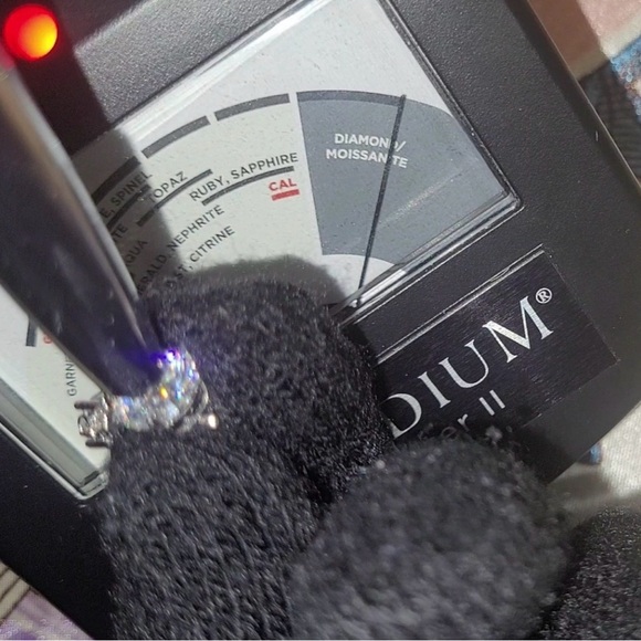 Moissanite Dangle Earrings - Picture 12 of 12